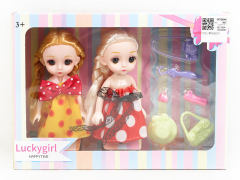 6inch Solid Body Doll Set(2in1)