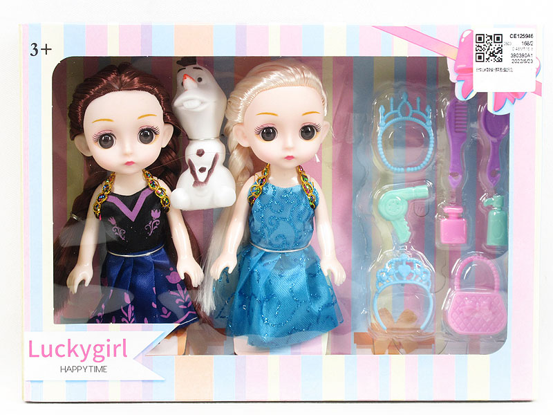 6inch Solid Body Doll Set(2in1) toys