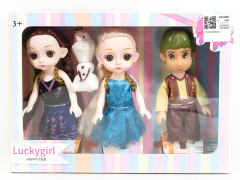 6inch Solid Body Doll Set(3in1)