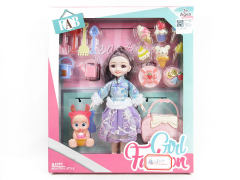 9inch Solid Body Doll Set