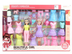 9inch Solid Body Doll Set(2in1)