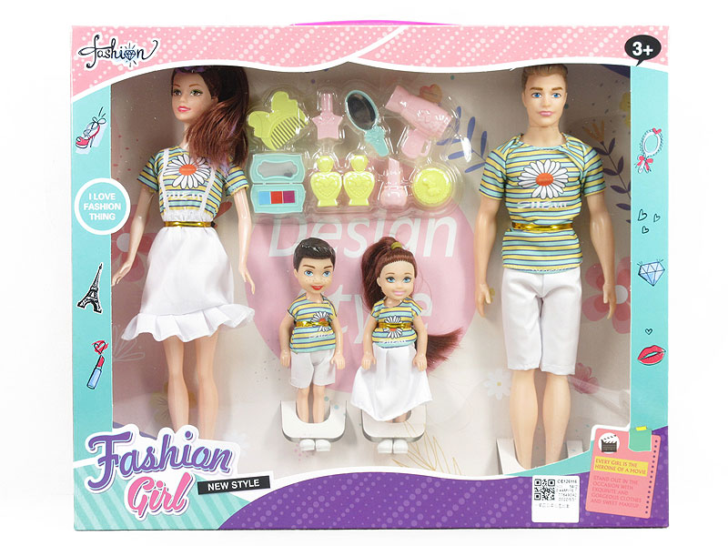 4in1 Solid Body Doll Set toys