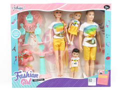 4in1 Solid Body Doll Set