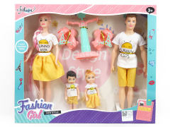 4in1 Solid Body Doll Set