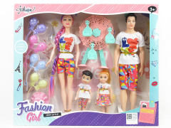 4in1 Solid Body Doll Set