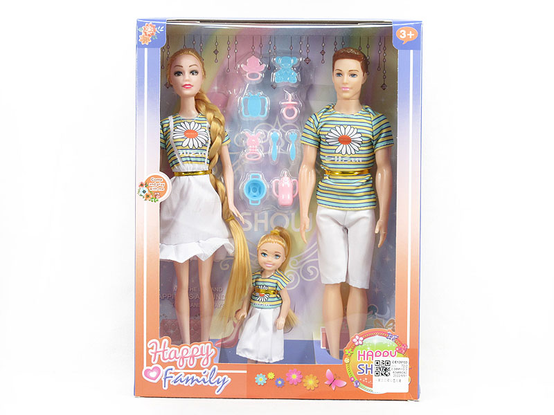 3in1 Solid Body Doll Set toys