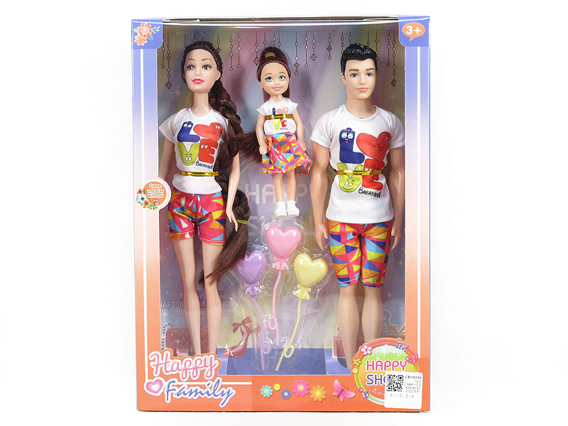 3in1 Solid Body Doll Set toys
