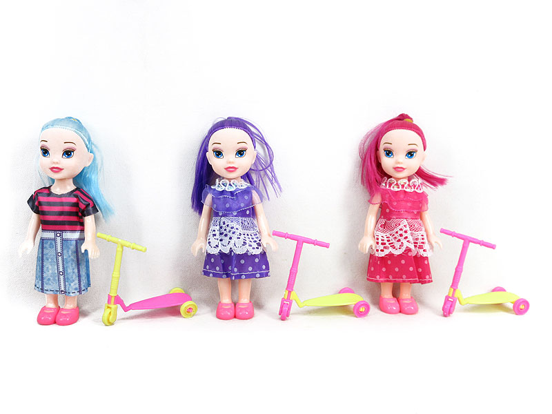 6inch Solid Body Doll Set(3S) toys