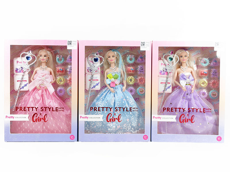 11.5inch Solid Body Doll Set(3S) toys