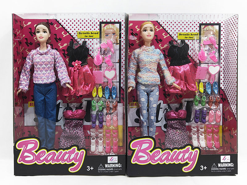 11.5inch Solid Body Doll Set(2S) toys