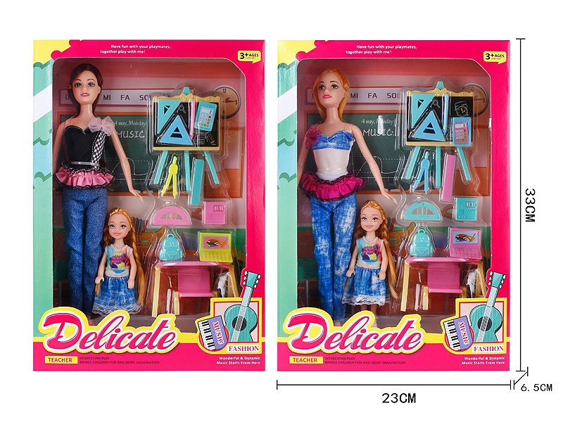 11.5inch Solid Body Doll Set(2S) toys