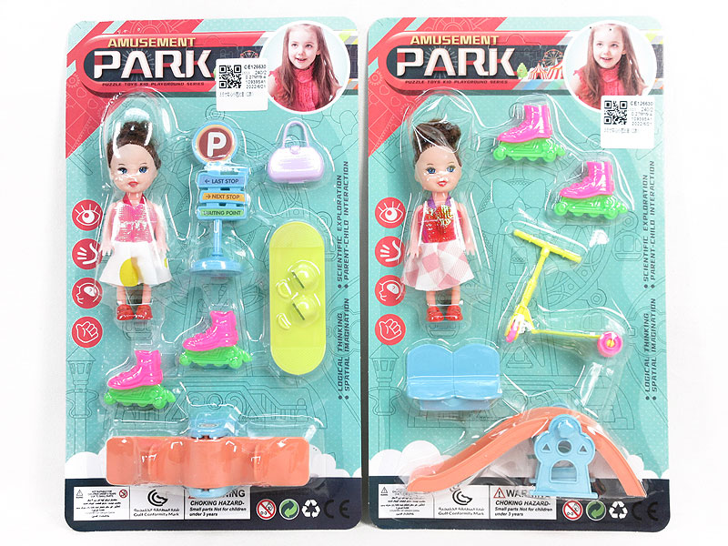 3.5inch Solid Body Doll Set(2S) toys
