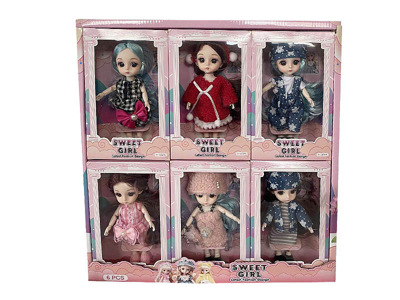 6inch Solid Body Doll(6in1) toys