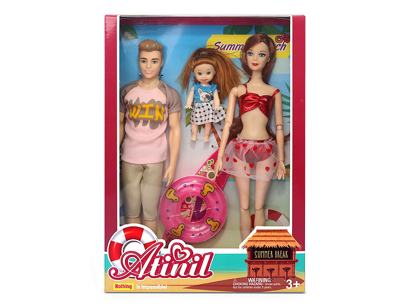 Solid Body Doll Set(3in1) toys