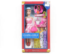 11inch Solid Body Doll Set toys