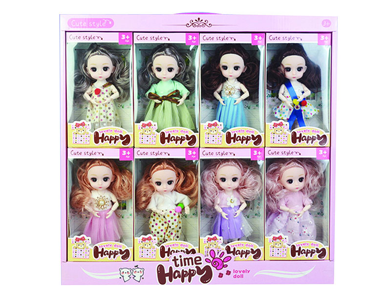 6inch Solid Body Doll(8in1) toys