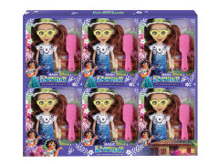 6inch Solid Body Doll Set(6in1)