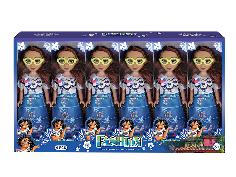 6inch Solid Body Doll Set(6in1) toys