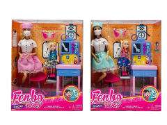 11.5inch Solid Body Doll Set(2S) toys