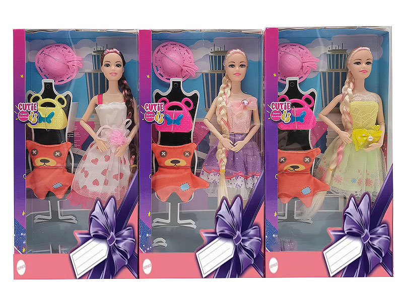 11.5inch Solid Body Doll Set(3S) toys