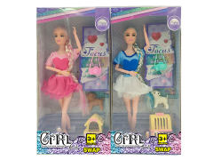 11.5inch Solid Body Doll Set(2S) toys