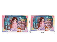 6inch Solid Body Doll Set