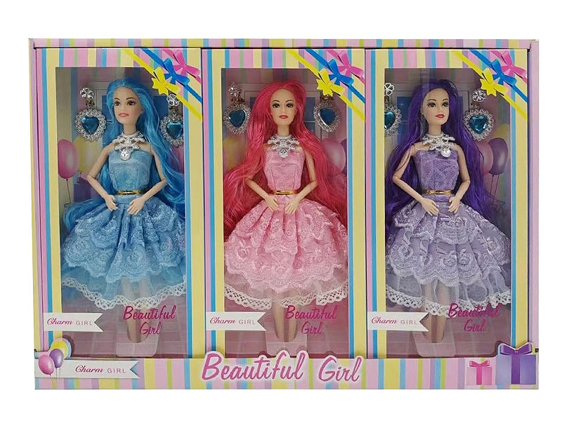 11.5inch Solid Body Doll Set(3in1) toys