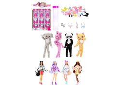 11.5inch Solid Body Doll Set(6in1) toys