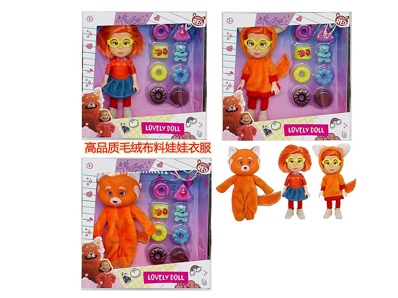 6.5inch Solid Body Doll Set(3S) toys