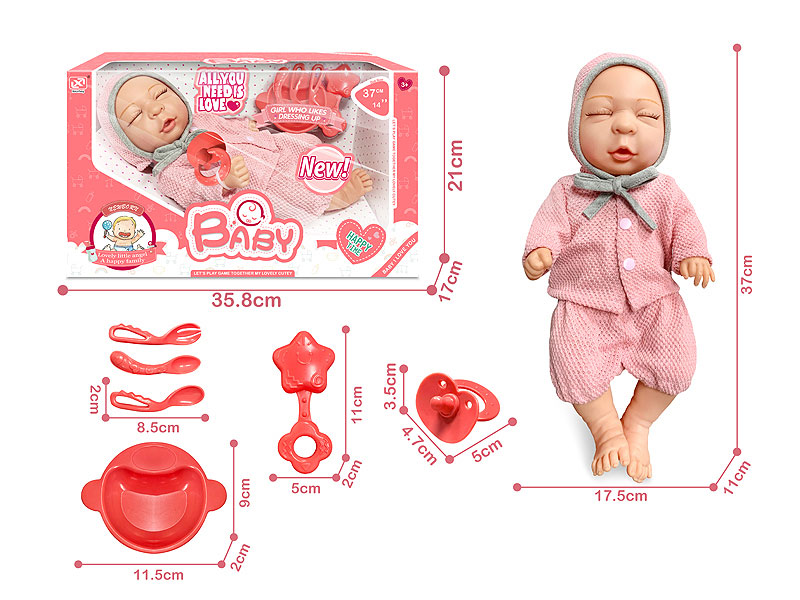 14inch Sleeping Posture Doll Set toys