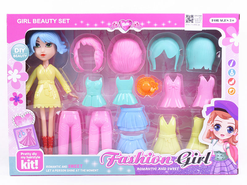 9inch Solid Body Doll Set toys