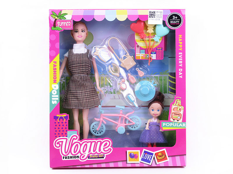 11inch Solid Body Doll Set toys