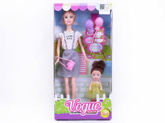 11inch Solid Body Doll Set toys