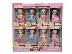 6inch Solid Body Doll Set(8in1)