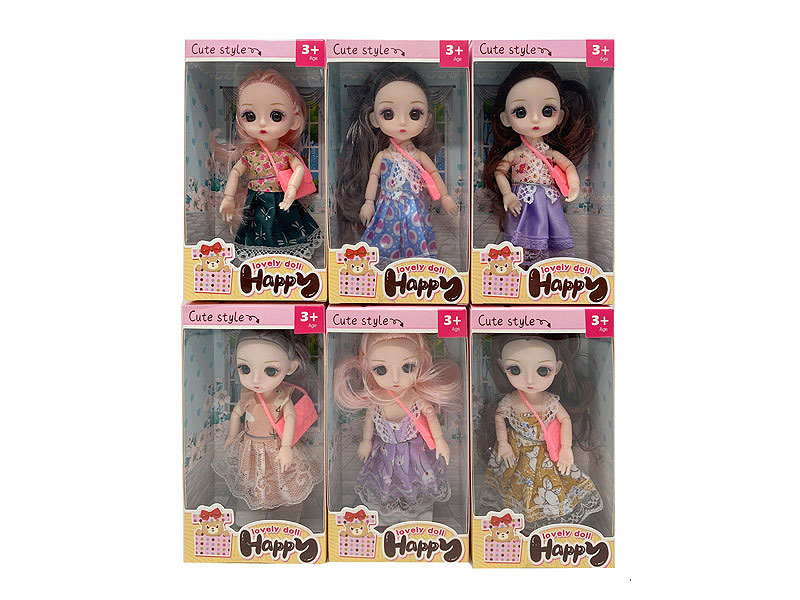 6inch Solid Body Doll Set(6S) toys