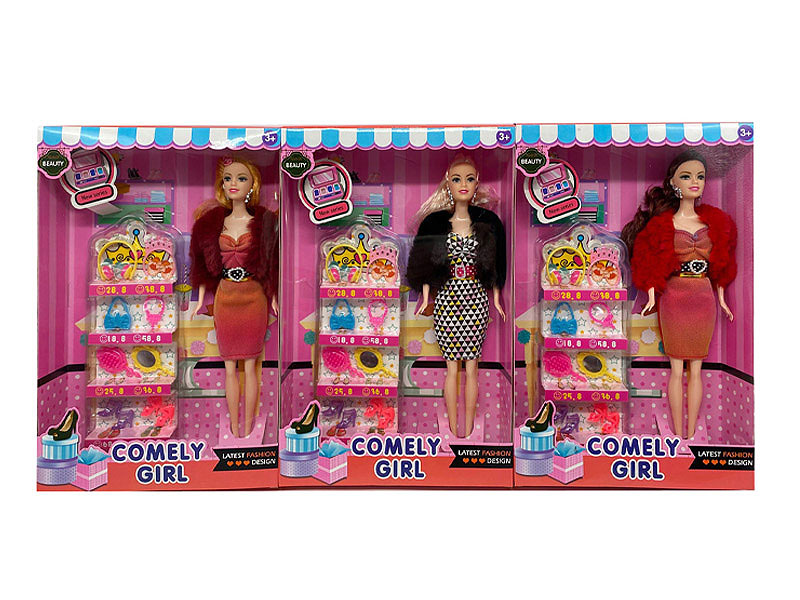 11.5inch Solid Body Doll Set(3S) toys