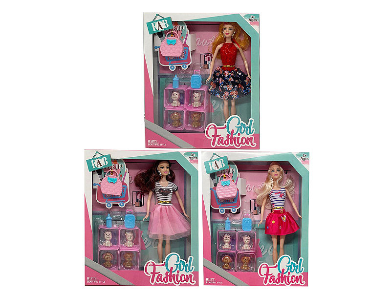 11.5inch Solid Body Doll Set(3S) toys