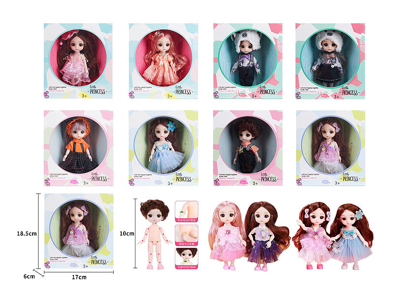 6inch Solid Body Doll(8S) toys