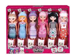 12.5inch Solid Body Doll Set(6in1)