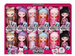 Solid Body Doll Set(12in1) toys