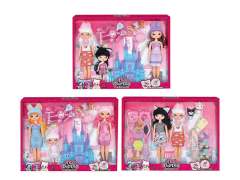 6.5inch Solid Body Doll Set(3S)