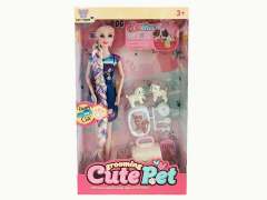 11inch Solid Body Doll Set toys