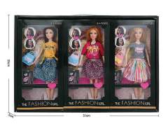 Solid Body Doll Set(3in1)