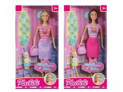 11.5inch Solid Body Doll Set(2S)