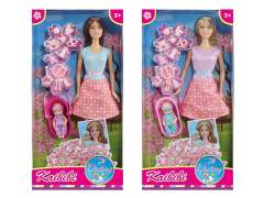 11.5inch Solid Body Doll Set(2S) toys