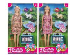 11.5inch Solid Body Doll Set(2S) toys