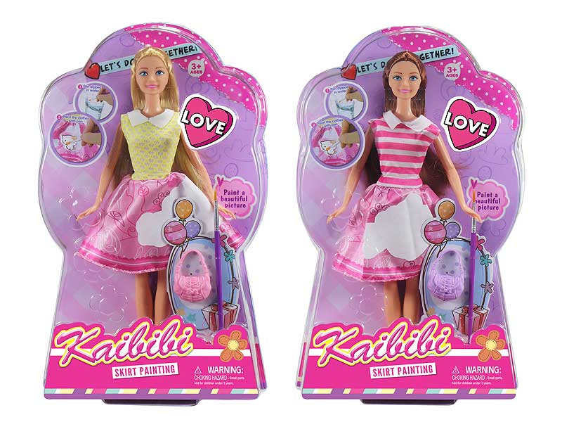 11.5inch Solid Body Doll Set(2S) toys