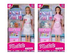 11.5inch Solid Body Doll Set