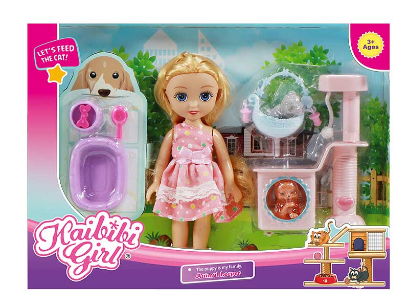 6inch Solid Body Doll Set(2S) toys