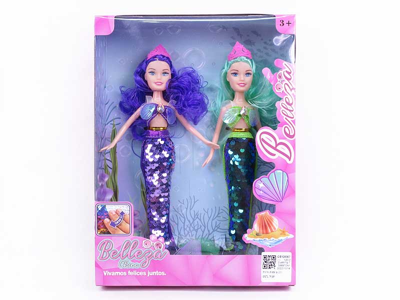 9inch Solid Body Mermaid(2in1) toys